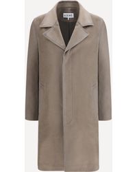 Loewe - Single-Breasted Brushed Cotton-Blend Fustian Coat - Lyst