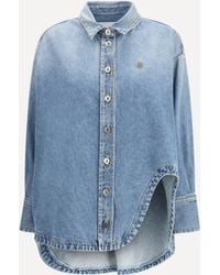 The Attico - Denim Shirt - Lyst
