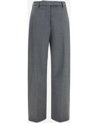 THE LATEST - Straight-Leg Wool-Blend Pants - Lyst