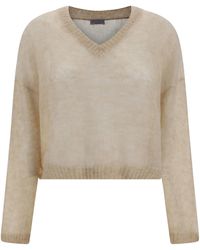 Brunello Cucinelli - Wool Mohair Sweater - Lyst