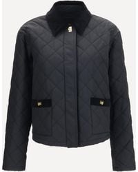 Ferragamo - Padded Jacket With Gancini Buckles - Lyst