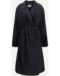 Margiela - Double-Breasted Belted Coat - Lyst