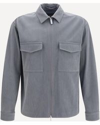 Laminar - Corduroy Jacket With Zip - Lyst
