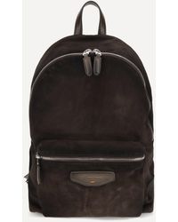 Santoni - Suede Backpack - Lyst