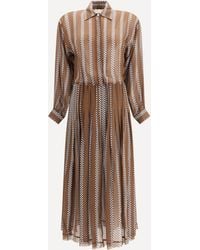 Crida Milano - Wimbledon Georgette Midi Dress - Lyst
