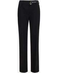 Max Mara - Rum Cigarette Pants With Belt - Lyst