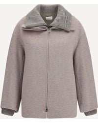 P.A.R.O.S.H. - P. A.R. O.S. H. Double Wool And Quilted Jacket - Lyst