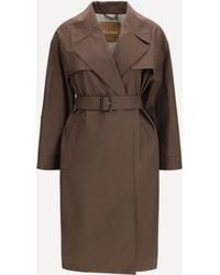 Max Mara - Double-Breasted Cotton-Blend Trench Coat - Lyst