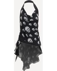 McQueen - Halter Silk Top - Lyst