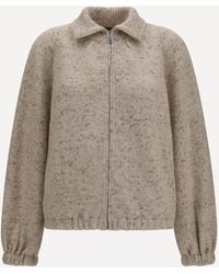 Fabiana Filippi - Oversized Bouclé Yarn Bomber Jacket With Lurex - Lyst