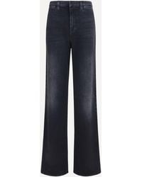 Gucci - Stretch Cotton Jeans With Web Stripe - Lyst