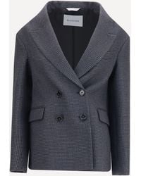 Balenciaga - Double-Breasted Wool Blazer - Lyst