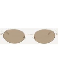 McQueen - Neo Oval Sunglasses - Lyst