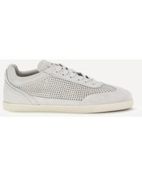Kiton - Perforated Suede Sneakers - Lyst
