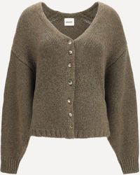 KHAITE - Axel V-Neck Cardigan - Lyst