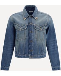 Versace - Stonewashed Denim Jacket - Lyst