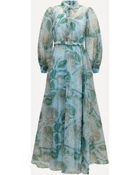 Nissa - Printed Organza Dress - Lyst