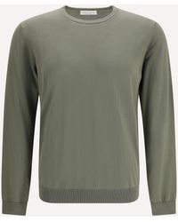 Roberto Collina - Cotton Crew Neck Sweater - Lyst