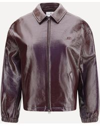 Courreges - Vinyl Bomber Jacket - Lyst