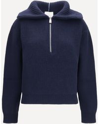 Malo - Cashmere High-Neck Zip Sweater - Lyst