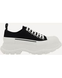 McQueen - Sneakers in pelle con plateau - Lyst