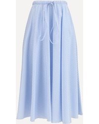 Crida Milano - Striped Long Skirt Locorotondo - Lyst