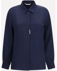 Max Mara - Geranio Crepe De Chine Shirt - Lyst