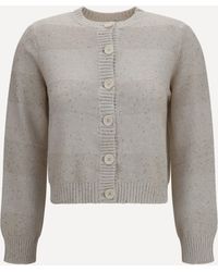 Brunello Cucinelli - Long-Sleeve Crewneck Cotton Sweater - Lyst