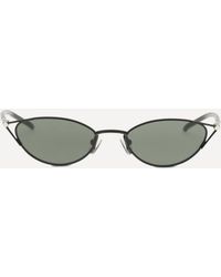 McQueen - Slim Cat-Eye Sunglasses With T-Bar - Lyst