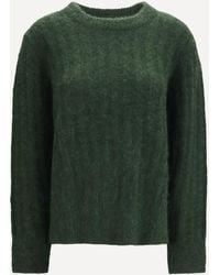 Allude - Cashmere And Silk Crewneck Sweater - Lyst