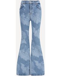 Fiorucci - Flare Skinny Angel-Print Jeans - Lyst