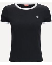 KENZO - Boke Flower 2.0 Embroidered Cotton T-Shirt - Lyst