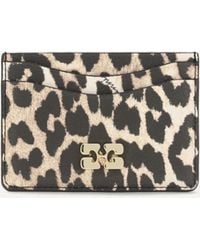 Ganni - Bou Animal Print Card Holder - Lyst
