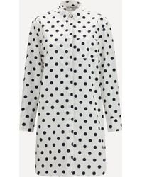 Fiorucci - Polka-Dot Midi Shirt Dress - Lyst