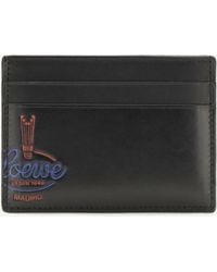Loewe - Glossy Calfskin Card Holder - Lyst