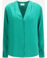 forte_forte - Forte_Forte Silk Satin Shirt - Lyst