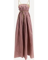 DI STAVNITSER - Taffeta Maxi Dress - Lyst