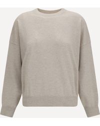 Brunello Cucinelli - Cashmere Sweater With Monili Chain - Lyst