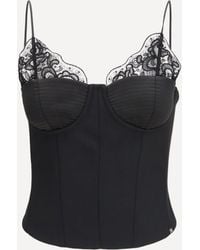 Nissa - Wool-Blend Lace Top - Lyst