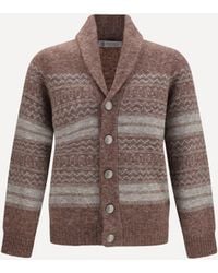 Brunello Cucinelli - Cardigan V-Neck Button - Lyst