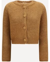 forte_forte - Forte_Forte Chunky Knit Cardigan With Buttons - Lyst