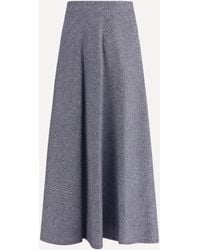 Sara Roka - Flared Midi Skir - Lyst