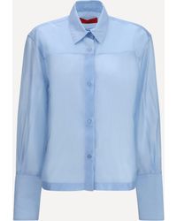 THE LATEST - Codie Lightweight Muslin Shirt - Lyst