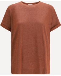 Brunello Cucinelli - Cashmere Glitter T-Shirt - Lyst
