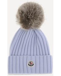 Moncler - Pom Pom Wool Hat - Lyst