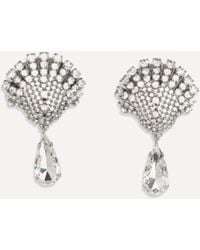 Alessandra Rich - Crystal Drop Earrings - Lyst