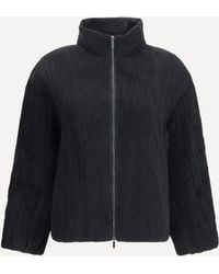 GONGDID DESIGN - Jacket Short Padded Jacket With Striped Fabric - Lyst