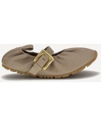Balmain - Buckle Strap Ballerinas - Lyst