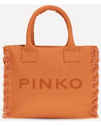 Pinko - Canvas Tote Bag - Lyst
