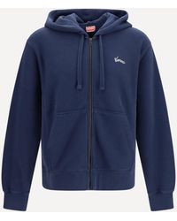 KENZO - Eiffel Tower Design Cotton Hoodie - Lyst